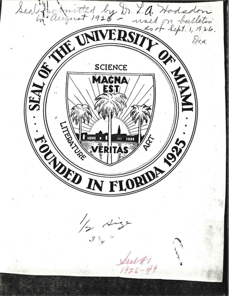 This document in our archival collection on UM seals provided the name of the designer of the first seal