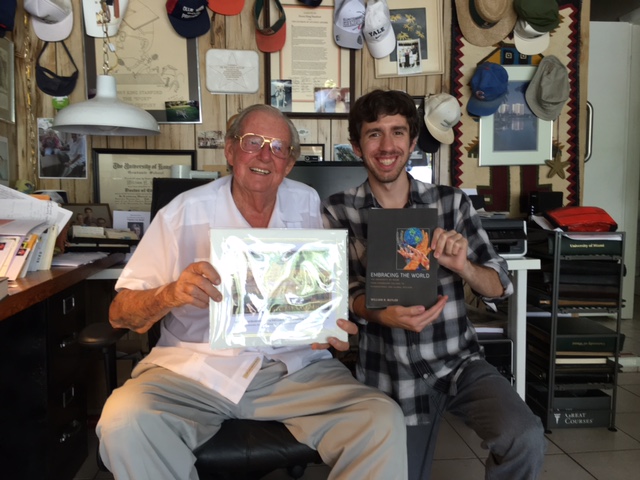 Our student assistant David Colbus' historic visit to Dr. Butler took place on April 14, 2016. 