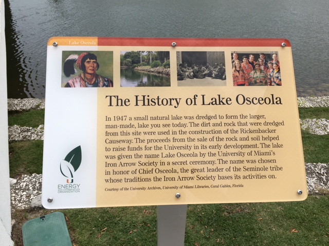 New Sign at Lake Osceola 
