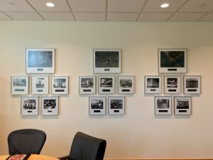 Three clusters of historical images represent Medical, Coral Gables, and RSMAS campuses (left to right) 