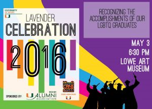 The Lavender Celebration 2016 was sponsored by the Division of Student Affairs, Student Life, Toppel Career Center and Alumni Association. 