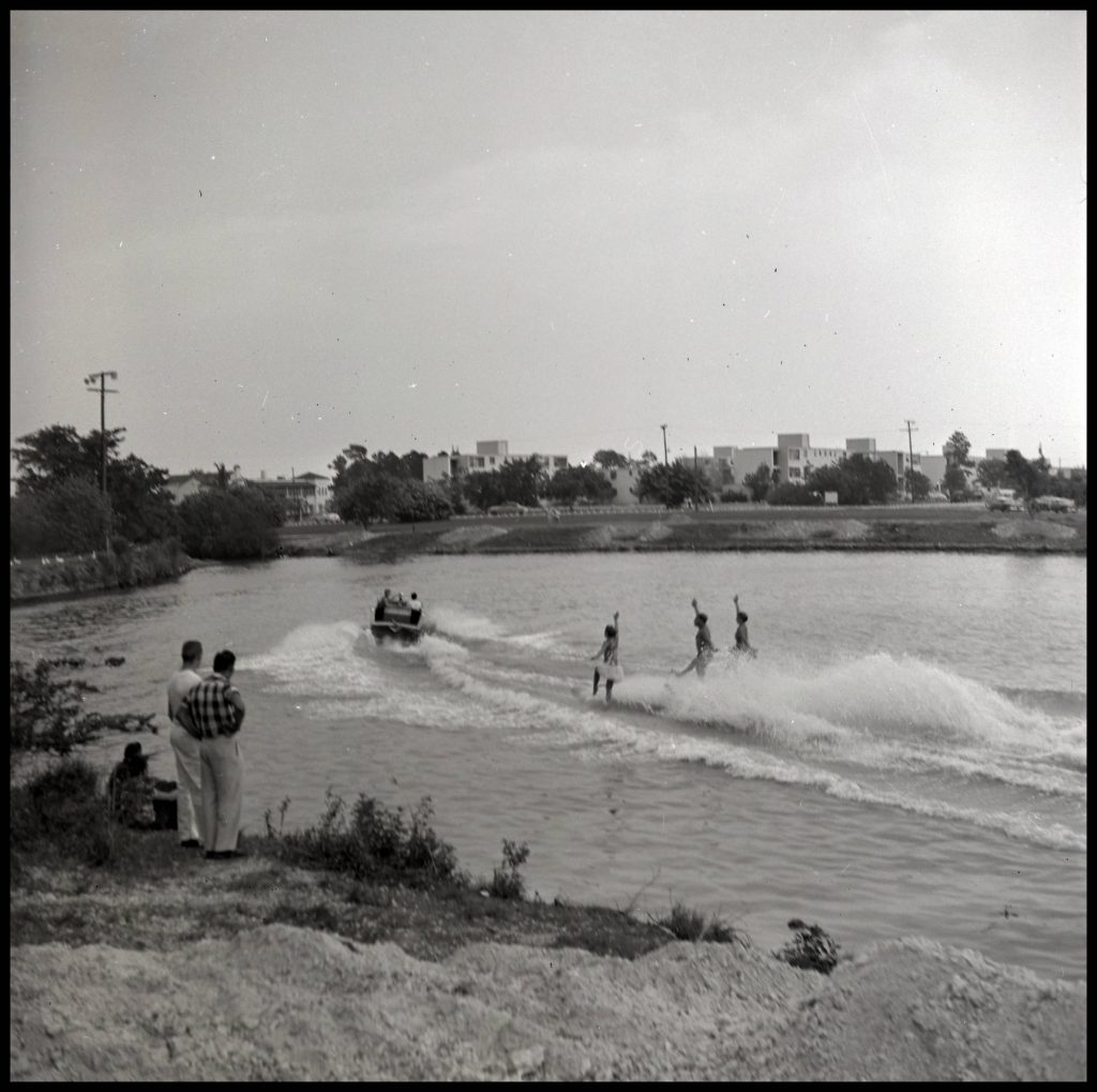 Water Skiers on Lake Osceola, 1930, UM Historical Photograph Collection