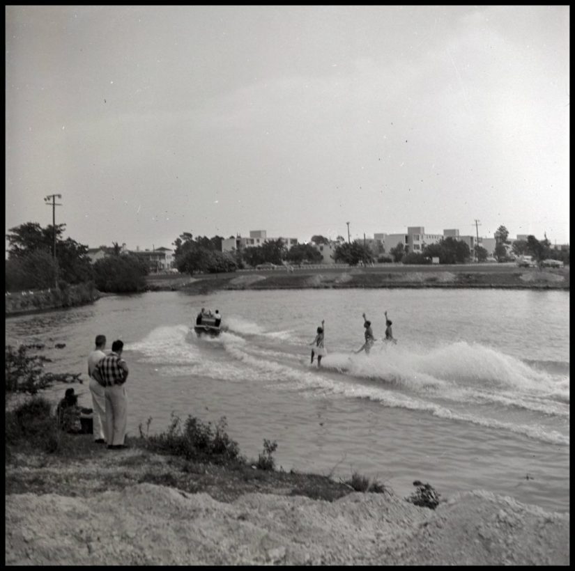 Water Skiers on Lake Osceola, 1930, UM Historical Photograph Collection