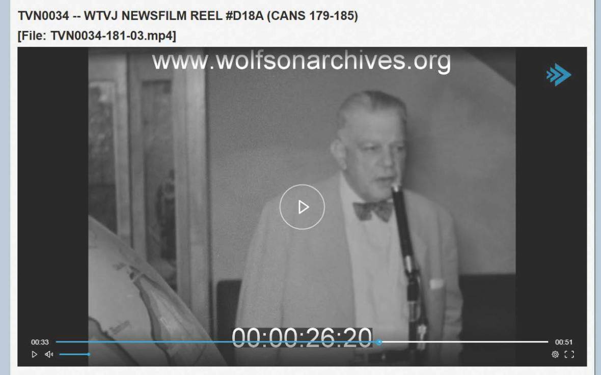 President Ashe on film