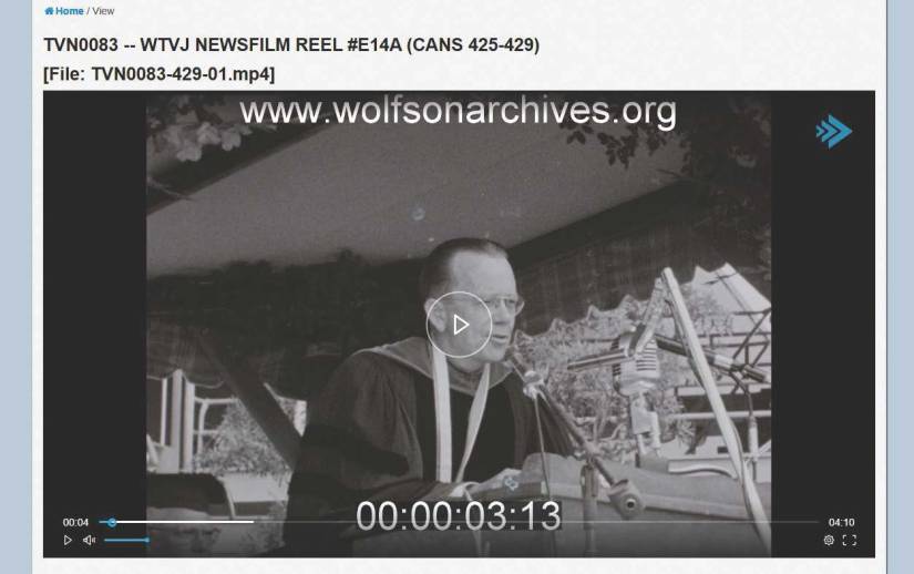 President Pearson on film